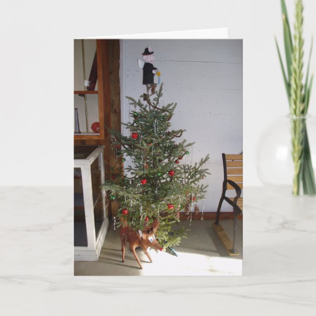 "Firehall jul" Julkort Kort (Framsida)