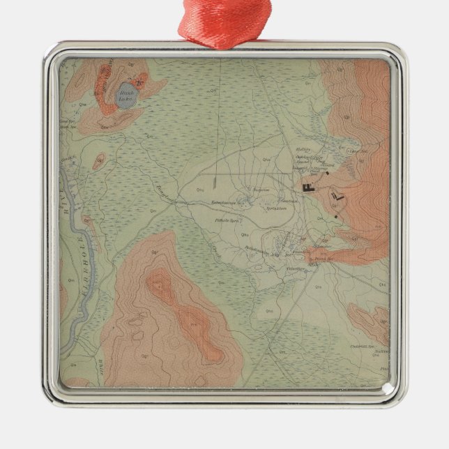 Firehole Geyserhandfat Julgransprydnad Metall (Framsidan)