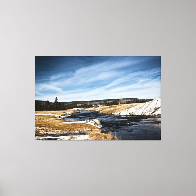 Firehole River Inkapslad Canvas (Framsida)