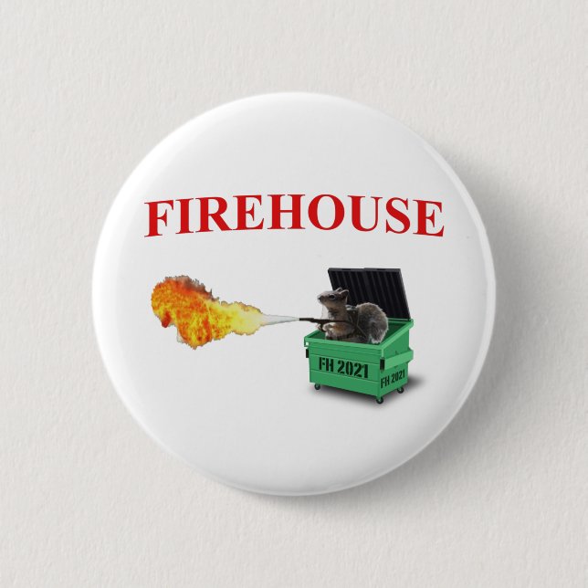 Firehouse 2021 Dumpster Pin Knapp (Framsida)