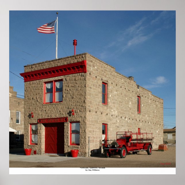 Firehouse, Goldfield, Nevada Poster (Framsidan)