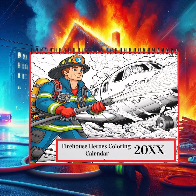 Firehouse Heroes Coloring 2025/2026 Kalender (Skapare uppladdad)