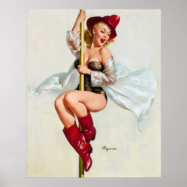Firehouse Pin Up Poster (Framsidan)