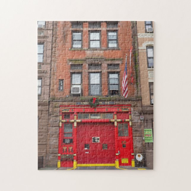 Firehouse Upper Väster Side New York City NYC Pussel (Vertikal)