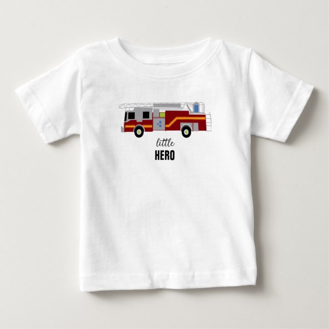 Firelångbilsmålning Little Hero T Shirt (Framsida)