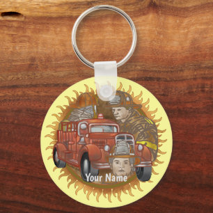 Firelångtradarbuddy Firefighter Nyckelring