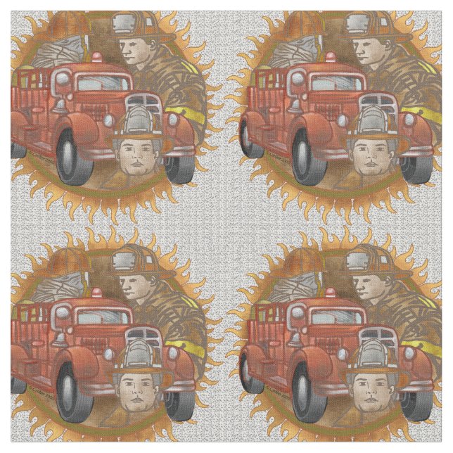 Firelångtradare Buddy Firefighter Fabric Tyg (Närbild)