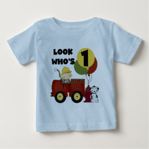 Fireman 1:a födelsedagskjortor och -gåvor t-shirt