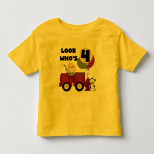 Fireman 4e födelsedagen Tshirts och Gifts