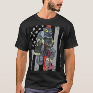 Fireman 9/11-minnesmärke. t shirt