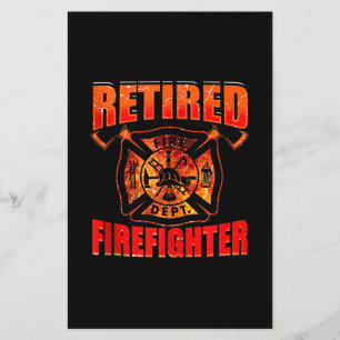 Fireman American Flagga Red Line US Firefighter Flygblad