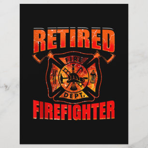 Fireman American Flagga Red Line US Firefighter Reklamblad
