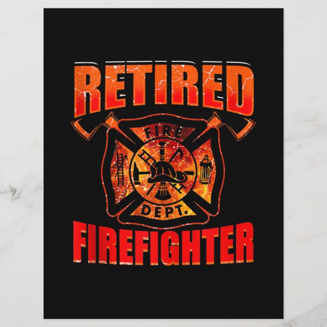Fireman American Flagga Red Line US Firefighter Reklamblad (Framsidan)