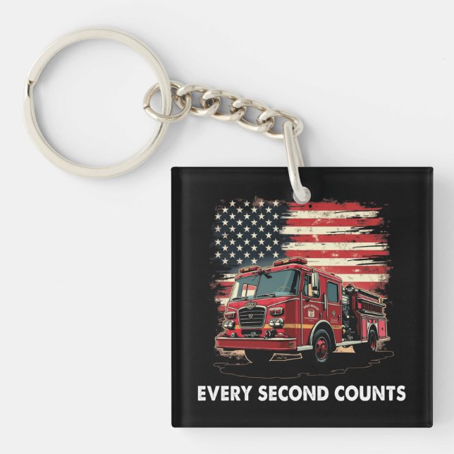 Fireman American Flagga Thin Red Line Firefighter (Framsidan)