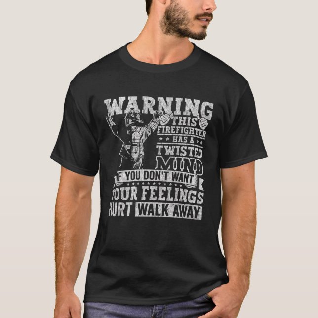 Fireman Apparel Firefighter Firefighter för manar T Shirt (Framsida)