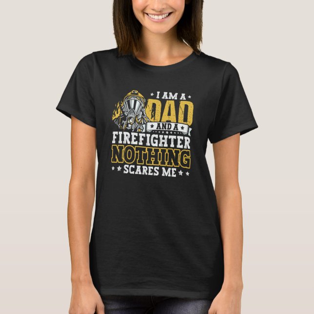 Fireman Apparel  Firefighter Firefighting for Men  T Shirt (Framsida)
