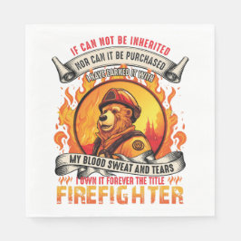 Fireman Bear Pappersservett