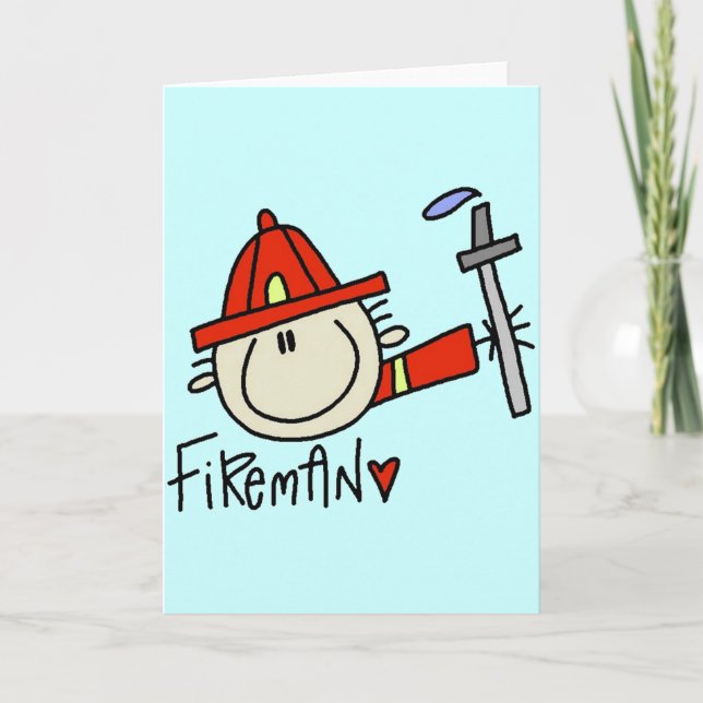 Fireman Card Kort (Framsida)