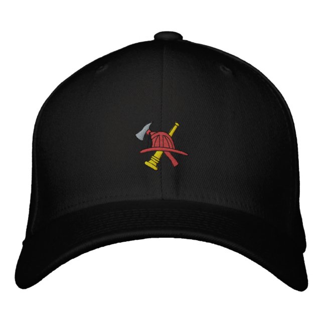 Fireman Embroized Hat Broderad Keps (Framsida)