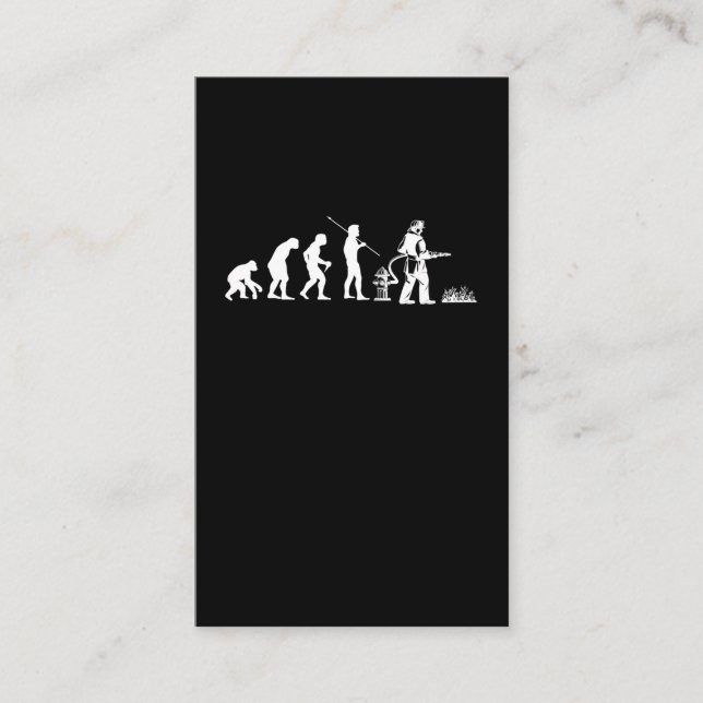 Fireman Evolution of Firefighters Visitkort (Framsida)