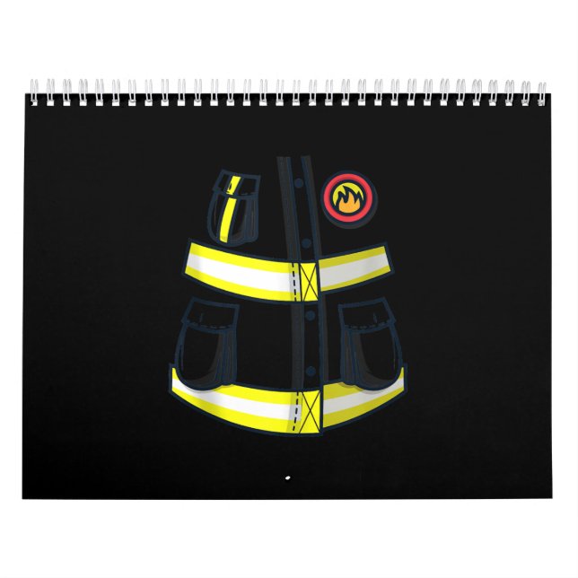 Fireman Firefighter Costume Halloween Kalender (Omslag)