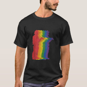 Fireman Firefighter Gay pride LGBTQ Supporter Rain T Shirt