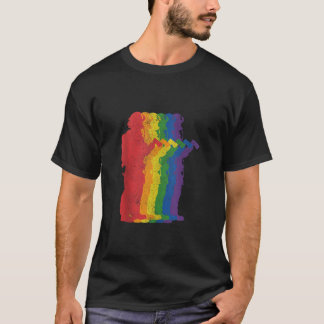 Fireman Firefighter Gay pride LGBTQ Supporter Rain T Shirt