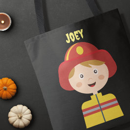 Fireman Firefighter Halloween Trick Treat Tygkasse