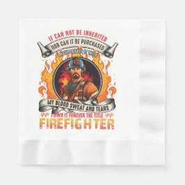 Fireman Firefighter Pappersservett