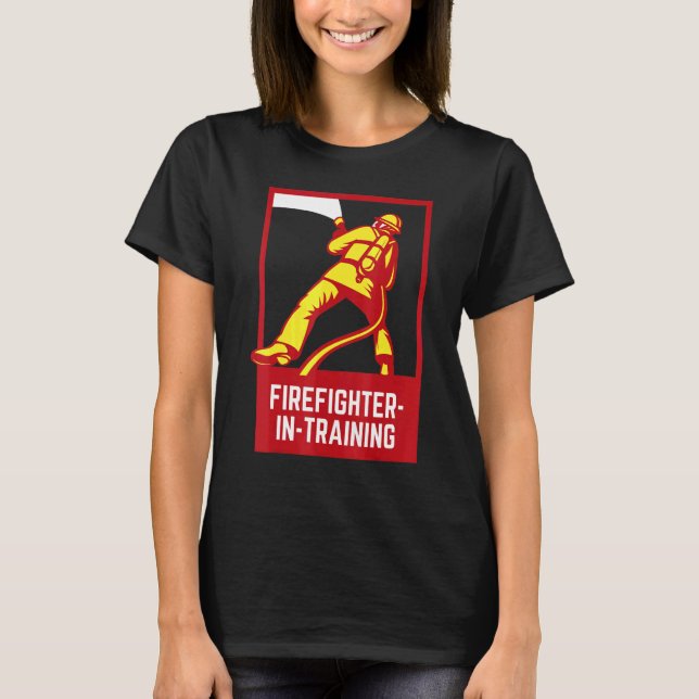 Fireman Firefighter T Shirt (Framsida)