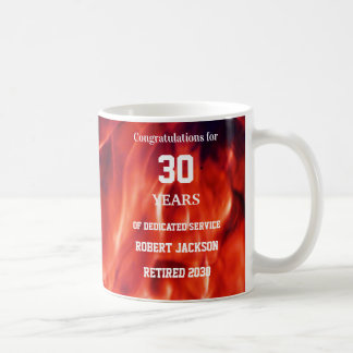 Fireman Flame År Pension Kaffemugg