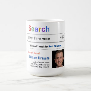 Fireman Funny Anpassningsbar Best Search Gift Mugg