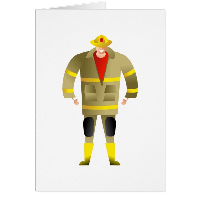 Fireman Hälsningskort (Framsidan)