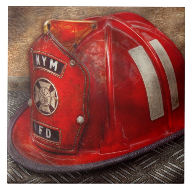 Fireman - Hat - En barndomsdröm Kakelplatta (Framsidan)
