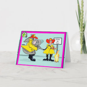 Fireman,humor Helgkort