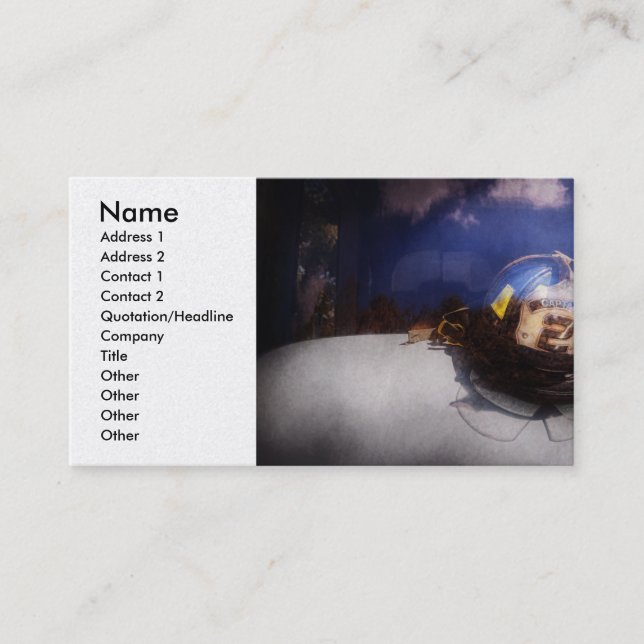 Fireman - Kaptenhat Visitkort (Framsida)