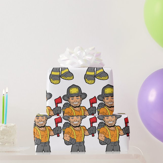 Fireman med en Ax Presentpapper (Skapare uppladdad)