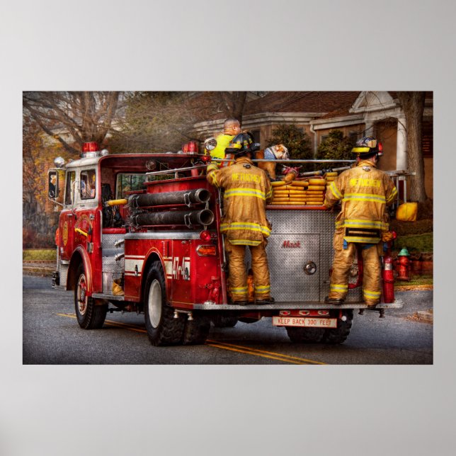 Fireman - Metuchen Fire Department Poster (Framsidan)
