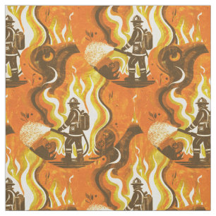 Fireman Orange Tyg