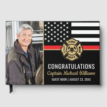 Fireman Photo Red Line Flag Firefighter Retirement