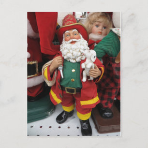 Fireman Santa Vykort