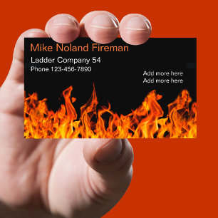 Fireman Simple Design Visitkort