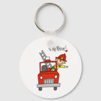 Fireman Stick figur Nyckelring