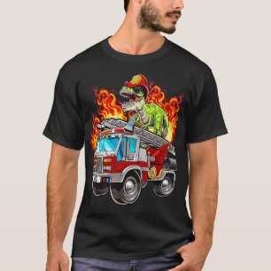 Fireman T Rex Dinosaur Firefighter Hat och Firetru Shirt