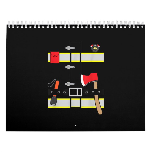 Fireman Uniform Firefighter Costume Halloween DIY Kalender (Omslag)