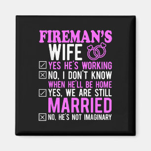 Fireman Wife Make Par-årsdagen för den finniga fir Magnet