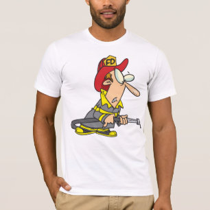 Fireman with Dry Firehose Manar T-Shirt