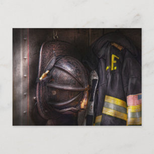 Fireman - Worn och använd Vykort