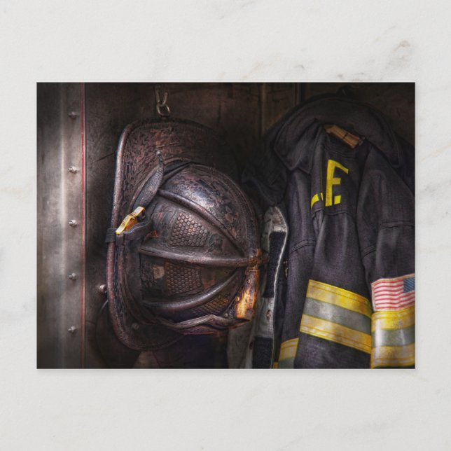 Fireman - Worn och använd Vykort (Framsida)