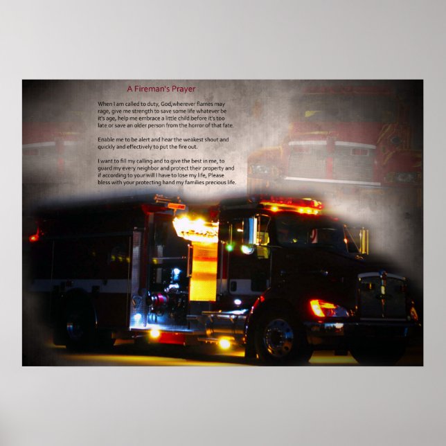 Firemans Prayer Poster (Framsidan)